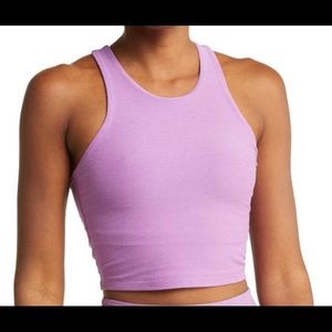 Beyond Yoga space dye lavender cropped tank size S